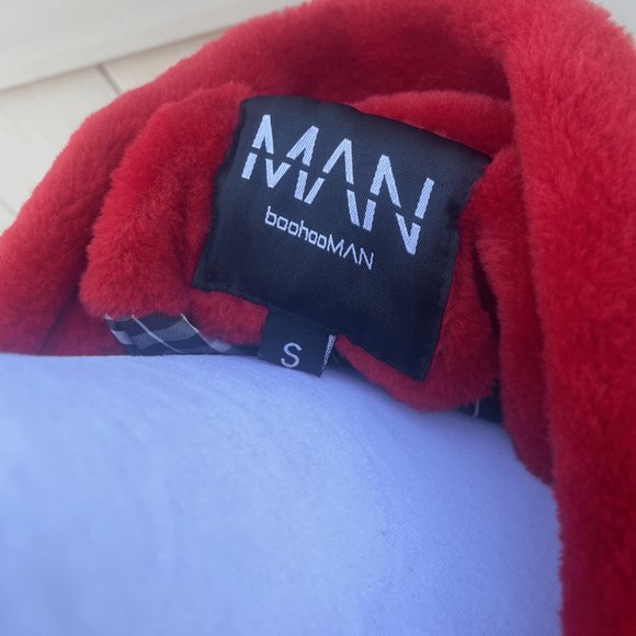 Men’s Long Sleeve Fuzzy Double Pocket Jacket - Picture 7 of 7